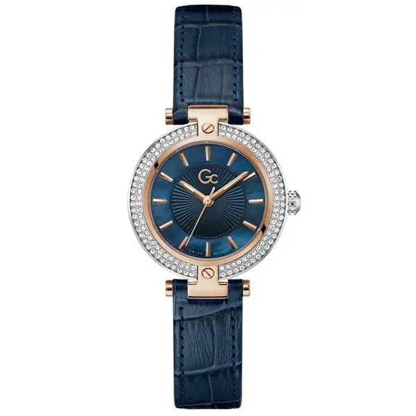 Gc Ladies Gc Vogue Swiss Mvt Watch One Size Two-Tone Rose and Blue 41460390000