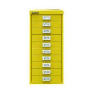10 Drawer Cabinet Canary Yellow BY78744