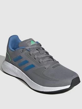 adidas Kids Unisex Runfalcon 2.0 Trainers - Grey/Blue, Grey/Blue, Size 5