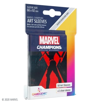 Gamegenic Marvel Champions Art Sleeves - Black Widow (50 Sleeves)