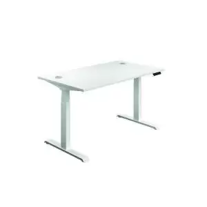First SitStand Desk 1200x800x630-1290mm WhiteWhite KF820710 KF820710