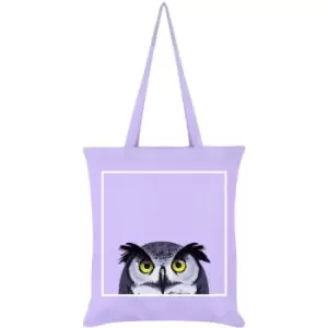 Inquisitive Creatures Owl Tote Bag (One Size) (Lilac) - Lilac