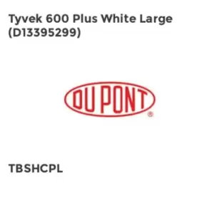 Dupont TYVEK 600 PLUS White LARGE (D13395299)- you get 25