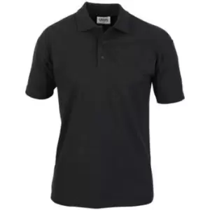 Casual Classic Mens Pique Polo (XL) (Black)