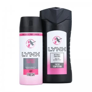 Lynx Attract For Her Washbag Gift Set