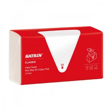 Katrin Classic Hand Towel Non Stop M2 White 135 Sheets Pack of 8