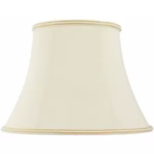 12" Bowed Oval Handmade Lamp Shade Cream Fabric Classic Table Light Bulb Cover