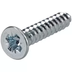 R-TECH 337120 Pozi Countersunk Self-Tapping Screws No. 6 19.0mm - P...