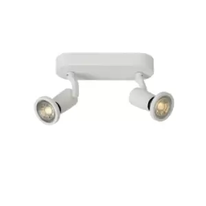 Jaster-Led Modern Twin Ceiling Spotlight - LED - GU10 - 2x5W 2700K - White