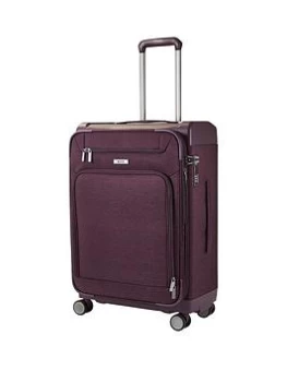 Rock Luggage Parker 8-Wheel Suitcase Medium - Purple