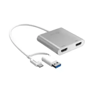 j5create JCA365-N USB-C to Dual HDMI Multi-Monitor Adapter