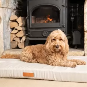 Hugo & Hudson Herringbone Mattress Dog Bed Beige
