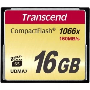 Transcend 16GB 1066X Compact Flash Card 160MBs