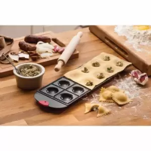 Maison By Premier 12 Mould Ravioli Tray With Wooden Rolling Pin