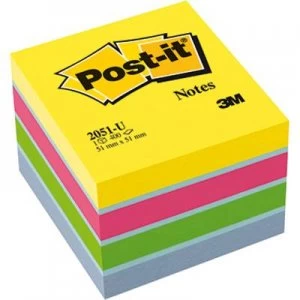 Post-it Sticky note pad 2051-U 51mm x 40 mm Ultra blue, Ultra yellow, Ultra green, Ultra pink 400 sheet