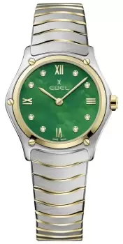 EBEL 1216541 Sport Classic - 8 Diamonds (29mm) Green Mother Watch