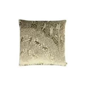 Kai Tilia Jacquard Square Cushion Cover (One Size) (Gold) - Gold