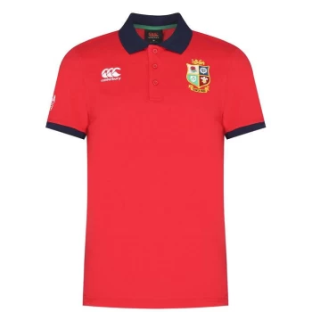 Canterbury British and Irish Lions Nations Polo Shirt Mens - Red