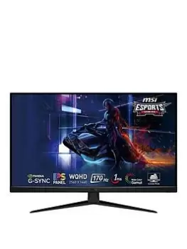 Msi G321Q 32 Inch, Quad Hd, 170Hz, Hdr Ready, Ips, G-Sync Compatible, Flat Console Gaming Monitor
