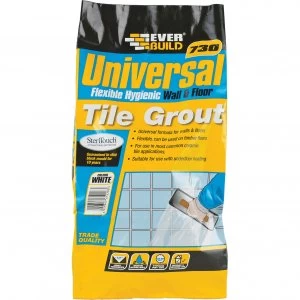 Everbuild Universal Flexible Tile Grout Grey 5KG