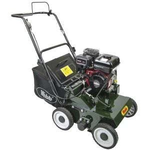 Webb 38cm (15") Petrol lawn scarifier with 22 reversible steel flails & collector