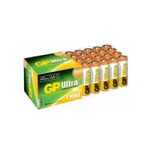 Gp GPPCA15AU007 Ultra Alkaline aa Batteries Pack of 40