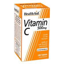 HealthAid Vitamin C 500mg - Chewable 60 tablet