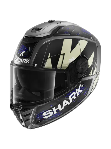 Shark Spartan RS Stingrey Mat Anthracite Anthracite Blue AAB Full Face Helmet L