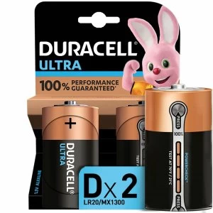 Duracell Ultra Power Batteries D 2 Pack