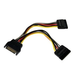 StarTech 6" SATA Power Y Splitter Cable Adapter MF