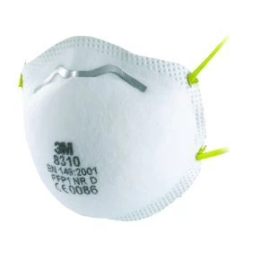 3M FFP1 Unvalved Disposable Cup Respirator Pack of 10 8310