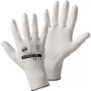 L+D Micro-PU knitted 1150-7 Nylon Protective glove Size 7, S EN 388 CAT II 1 Pair