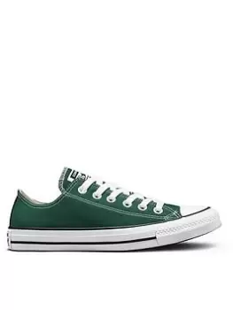 Converse Chuck Taylor All Star Canvas Ox, Dark Green/White, Size 10, Men
