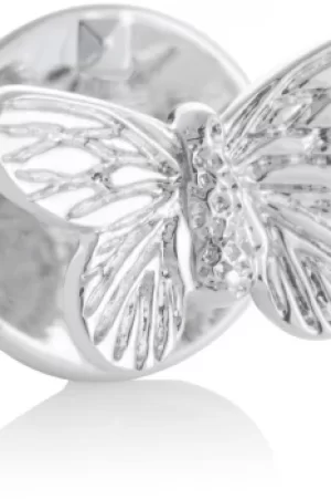 3D Butterfly Silver Pin OBPIN07