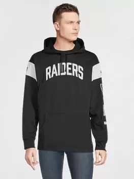 Fanatics Nike Las Vegas Raiders Jersey Hoodie Top - Black/White, Size XL, Men
