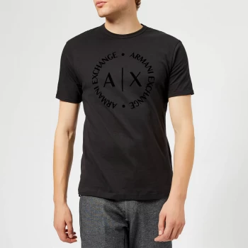 Armani Exchange AX Tonal Logo T-Shirt Black Size L Men