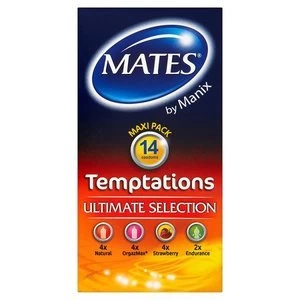 Mates Temptations Condom 14 Pack