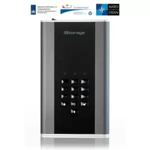 iStorage DiskAshur DT2 external hard drive 18000 GB Black Grey