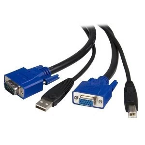 10 ft 2 in 1 Universal USB KVM Cable