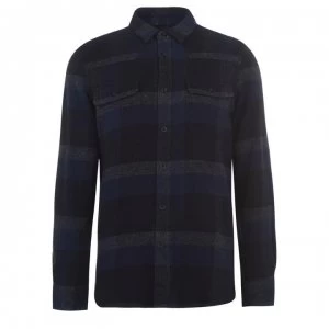 French Connection Flannel Shirt - Utility Blue