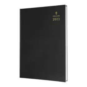 Collins 35 A5 Week to View 2023 Desk Diary - Black