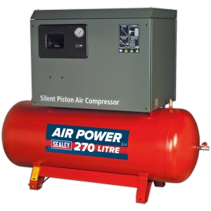 Sealey SAC72775BL Low Noise Air Compressor 270 Litre 415v