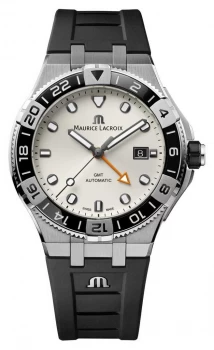 Maurice Lacroix Aikon Venturer GMT 43mm Black Rubber Strap Watch