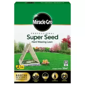 Miracle-Gro Professional Super Seed Hard Wearing Lawn 33m2 - 1kg