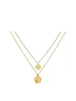 Bibi Bijoux Gold 'Starburst' Layered Necklace, Gold, Women