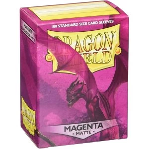 Dragon Shield Magenta Matte Card Sleeves - 100 Sleeves