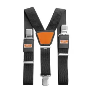 Bahco - 4750-BWC-1 Black Trouser Adjustable Braces With Heavy Duty Clips