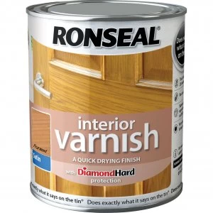 Ronseal Interior Satin Quick Dry Varnish Pear Wood 250ml