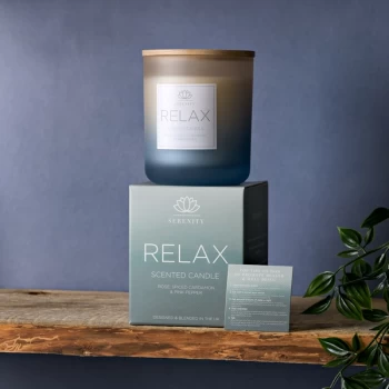 Serenity Relax 270g Candle - Rose, Cardamon & Pink Pepper