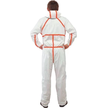 3M - 4565 Hooded White Coveralls - CE Type 4/5/6 (2XL)